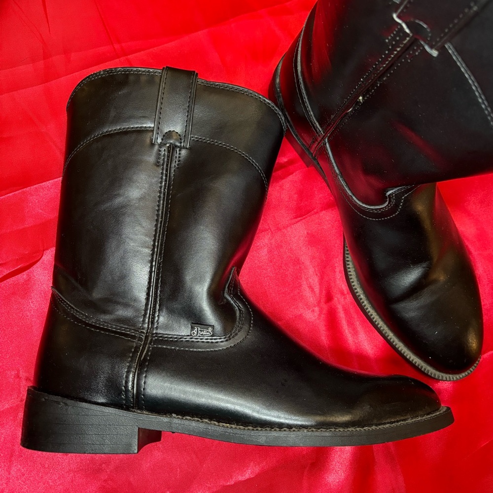 COPY - Justin Temple 10” Roper boot  Shoe Trees included